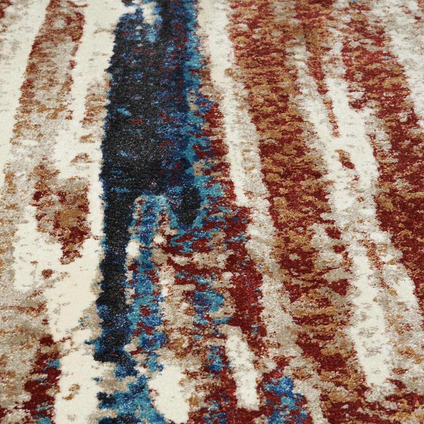 Lagos Collection Modern Passion 5X7 Abstract Area Rug