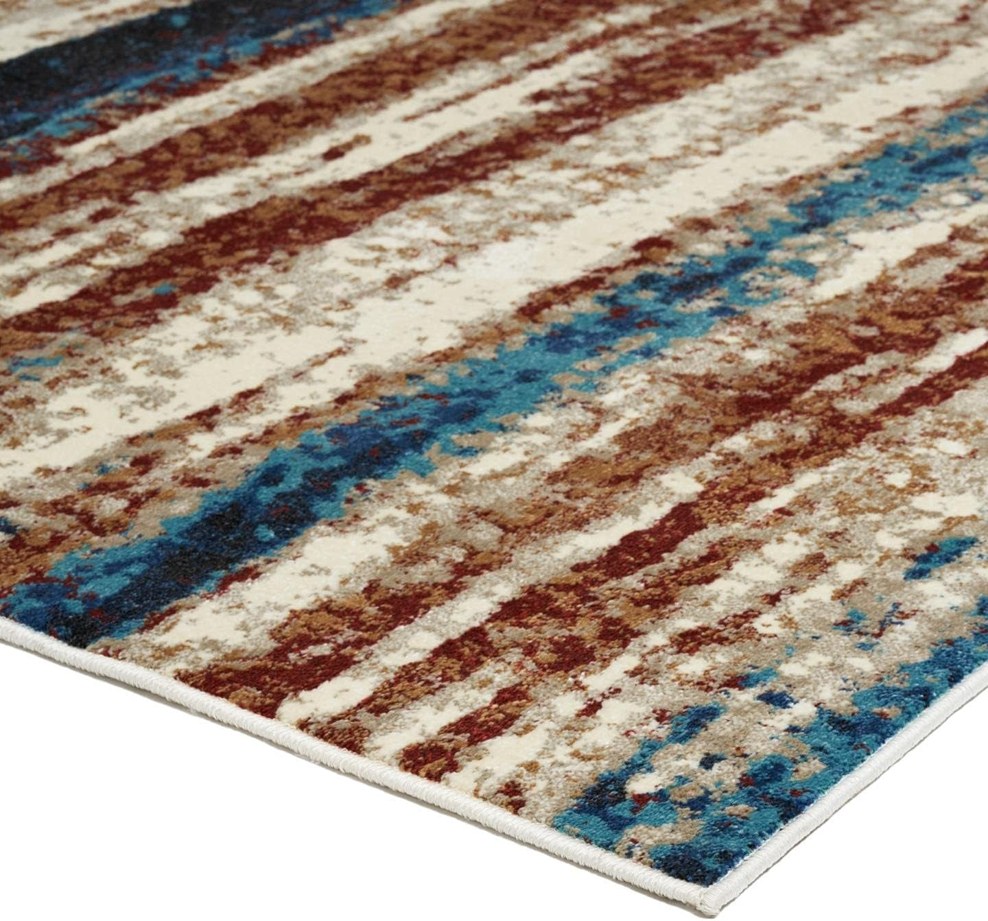 Lagos Collection Modern Passion 5X7 Abstract Area Rug