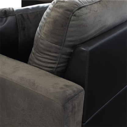 Sectional Sofa, Free Combination Sectional Couch, Small L Shaped Sectional Sofa, Modern Sofa Set for Living Room, Taupe(Without Ottoman)