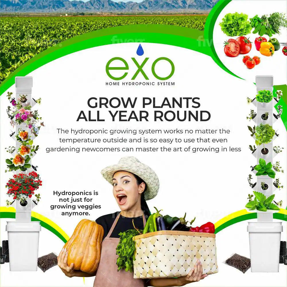 Vertical Hydroponic Garden Tower System