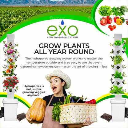 Vertical Hydroponic Garden Tower System