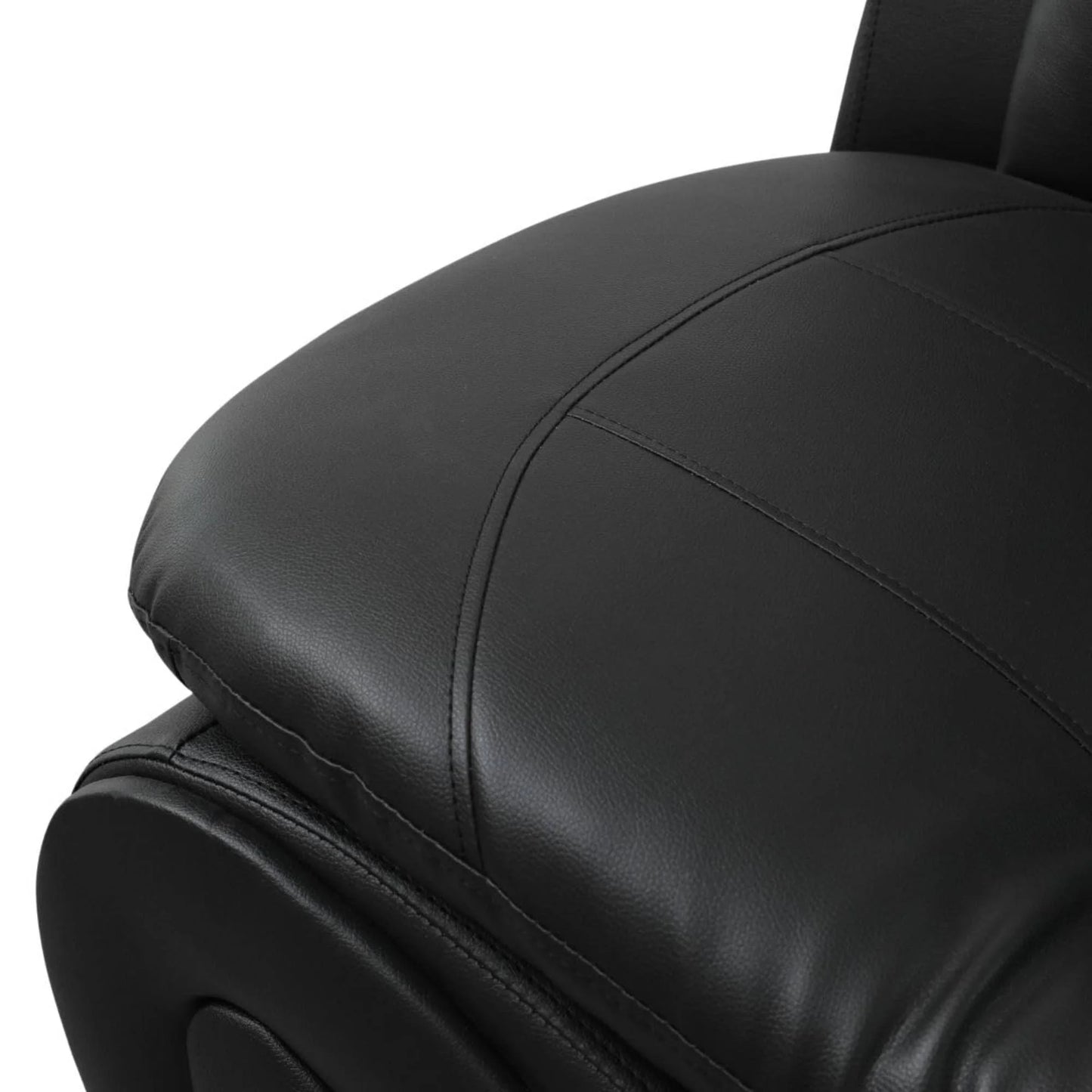 Leather Single Sofa Chair, Modern Comfy Sofa Couch for Living Room, Black