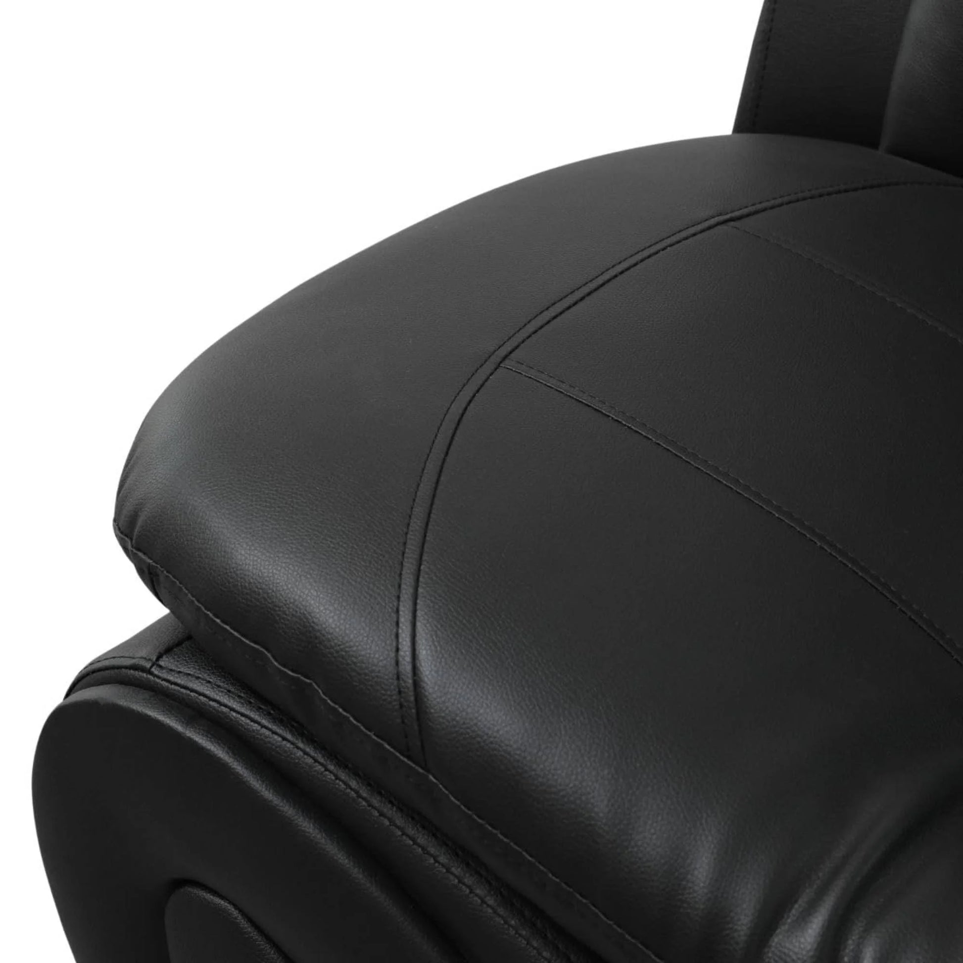 Leather Single Sofa Chair, Modern Comfy Sofa Couch for Living Room, Black