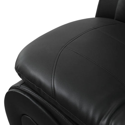 Leather Single Sofa Chair, Modern Comfy Sofa Couch for Living Room, Black