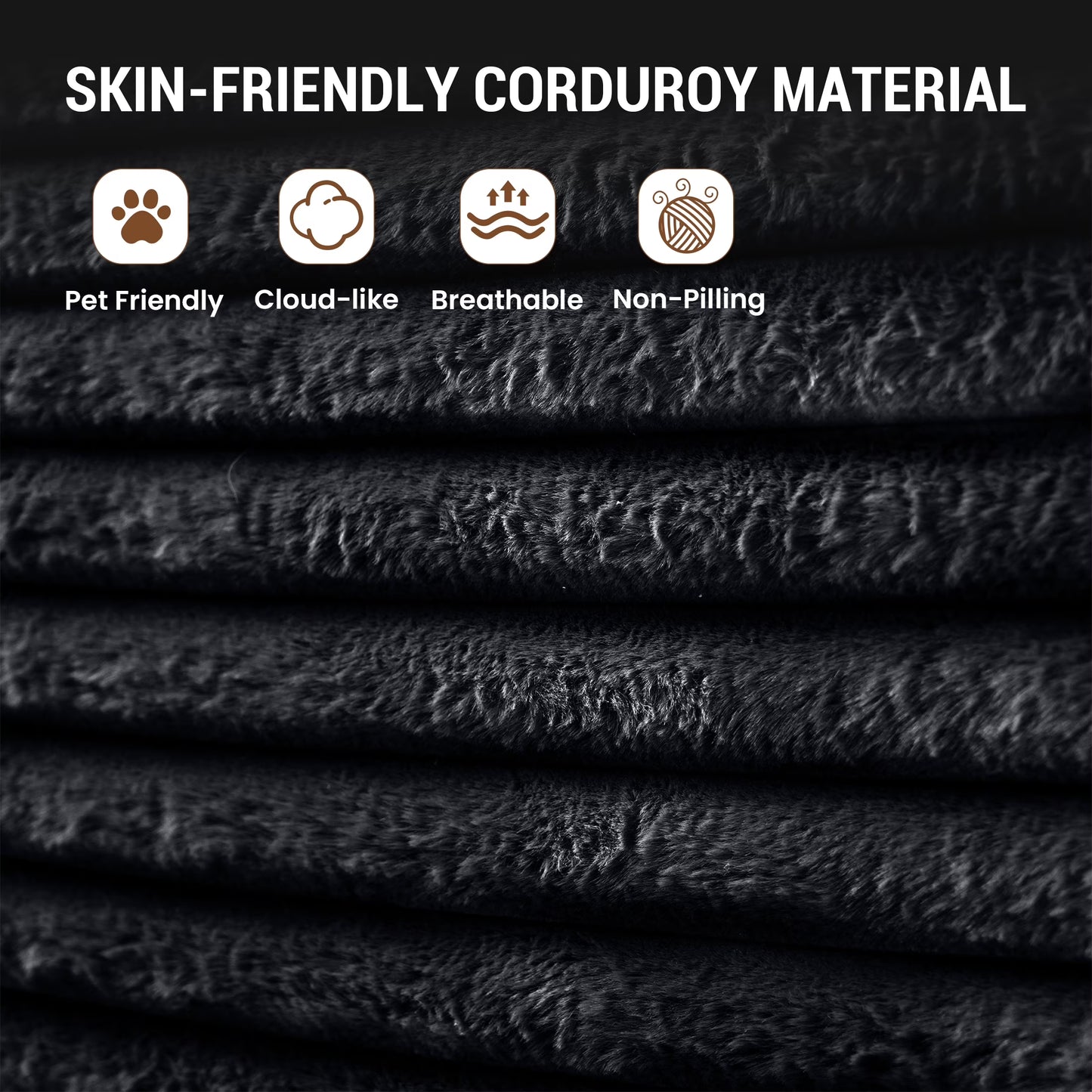 Magic Home Modern Lazy Sofa Foam Couch Sectional Sofa Togo Sofa Floor Sofa for Bedroom,Living Room,Apartment and Small Space,Single Seat Sofa,Black
