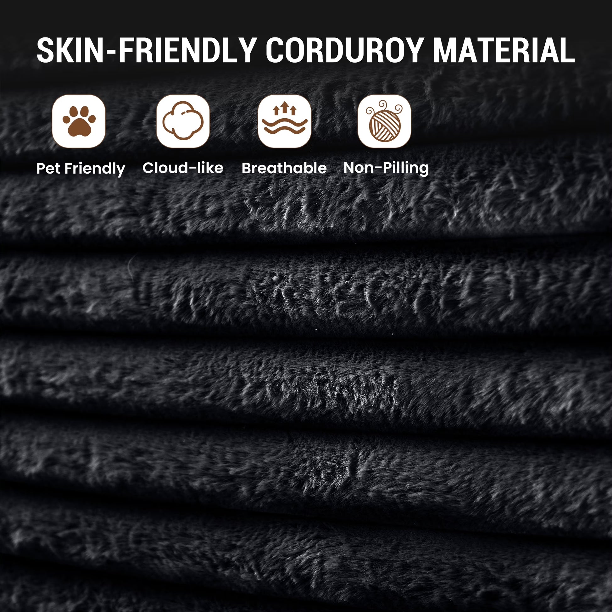 Magic Home Modern Lazy Sofa Foam Couch Sectional Sofa Togo Sofa Floor Sofa for Bedroom,Living Room,Apartment and Small Space,Single Seat Sofa,Black