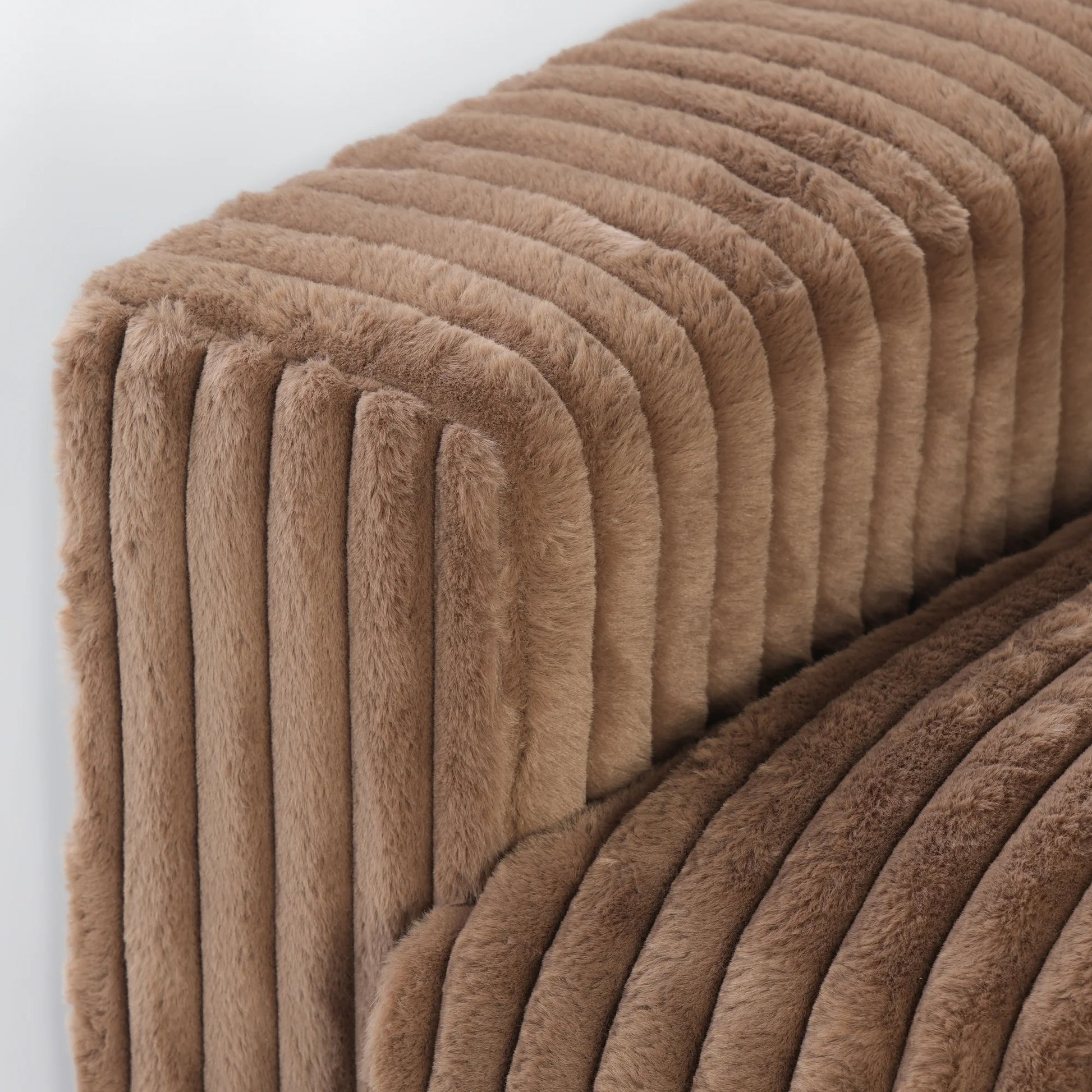 Modular Sectional Sofa,Oversized U Shaped Sofa with Ottomans,Plush Deep Seat Cloud Sofa Couch for Living Room,Apartment, Couch Cushion Covers Removable ( Brown, 4 Seat with 2 Ottomans)
