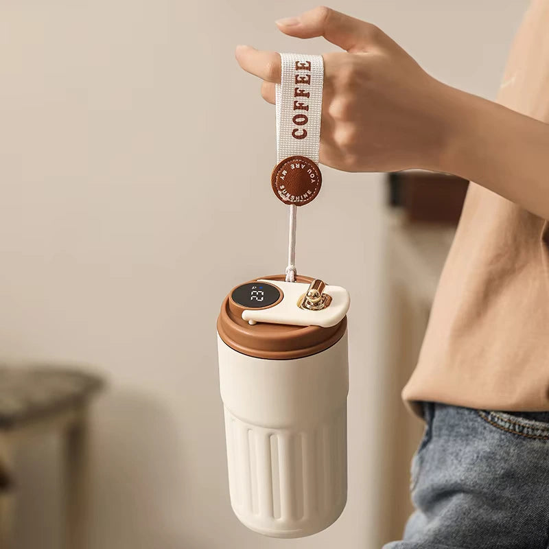 Smart Thermos Vacuum Flask with LED Temperature Display