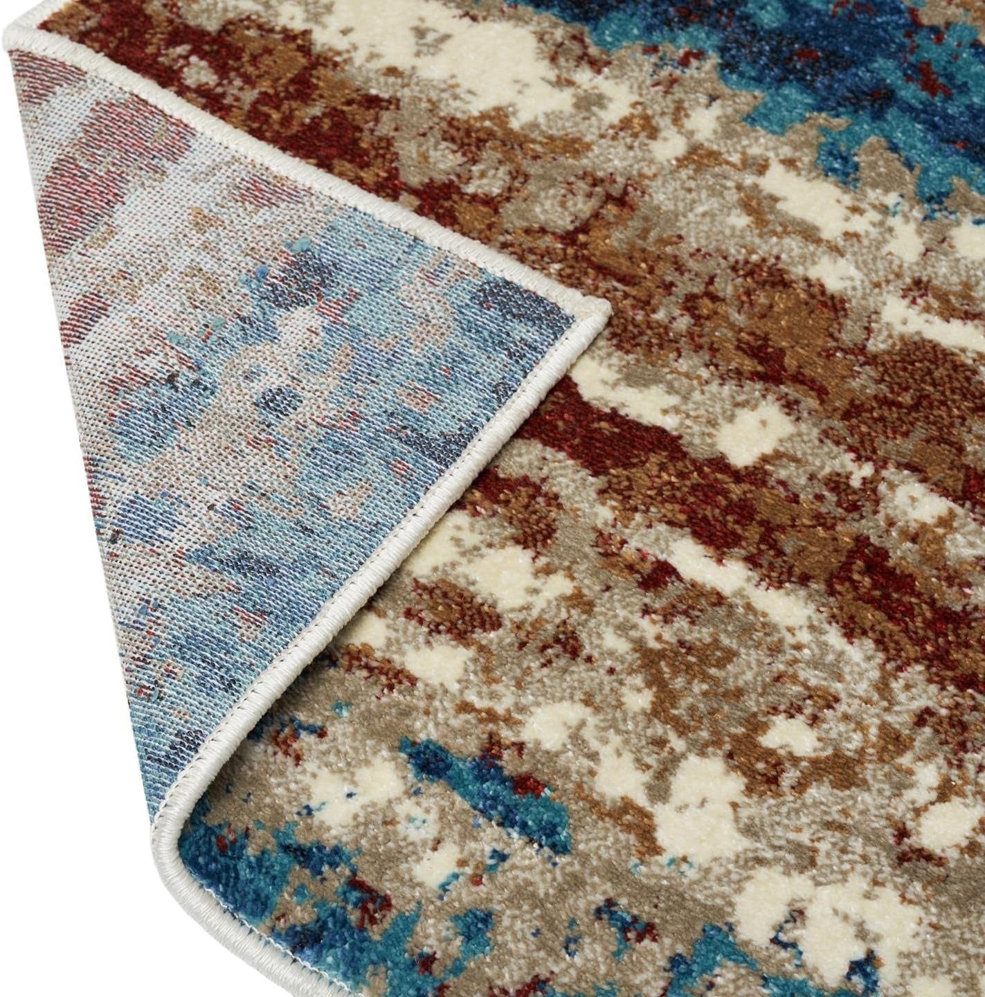 Lagos Collection Modern Passion 5X7 Abstract Area Rug