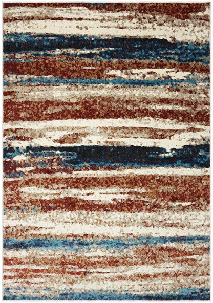 Lagos Collection Modern Passion 5X7 Abstract Area Rug